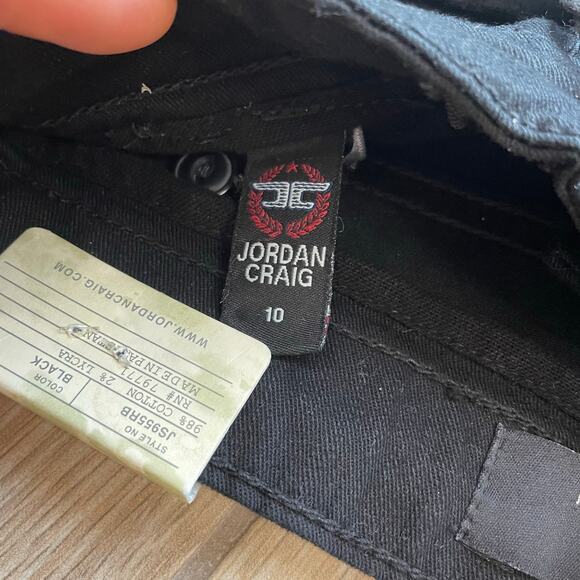 Jordan Craig Boys Black Pants Size 10 JS955RB Legacy Edition Sean Fit Twill NWT - Picture 12 of 14